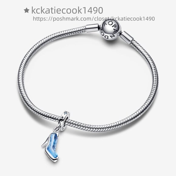 Pandora Disney Cinderella's Glass Slipper Dangle Charm - Picture 3 of 6